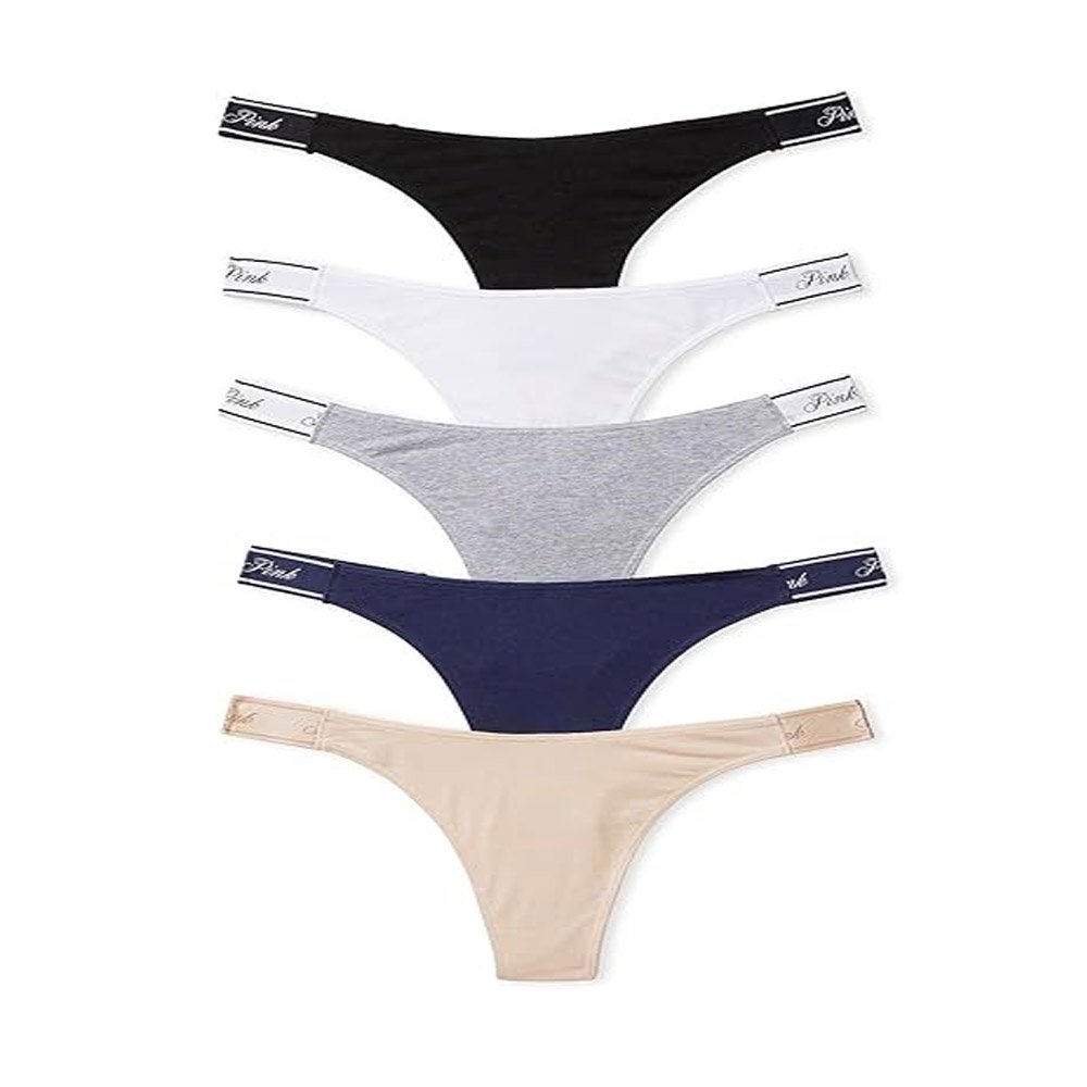 Victoria's Secret PINK Ropa Interior Tipo Tanga de Algodón #97